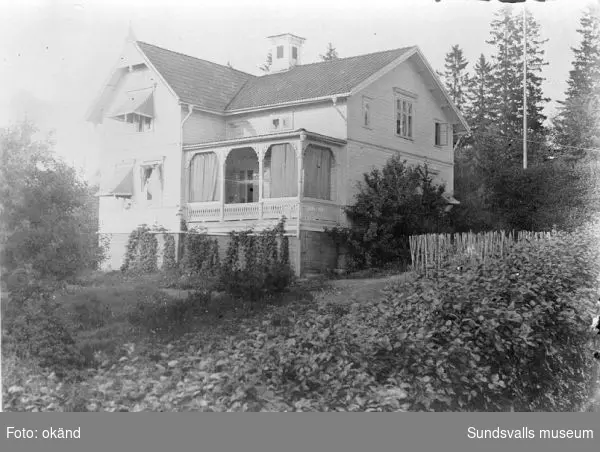 Inspektorvillan i Gustavsberg. Fastigheten ägdes på 1930 och1940 talen av folkskollärare Gustaf Forsell.