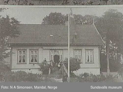 Familjen Mohrs hem i Mandal"Lövenberg" i Norge.