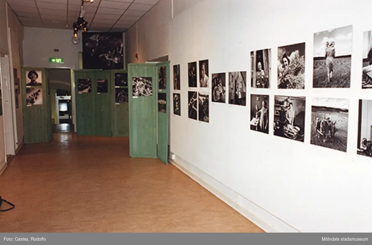 Mölndals museum; pressvisning av utställningen "KW Gullers Bildminnen", 1993-12-10.