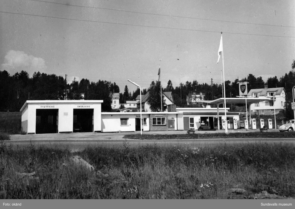 BP-stationen Sandöbron. Köpman: Göran Wall.
