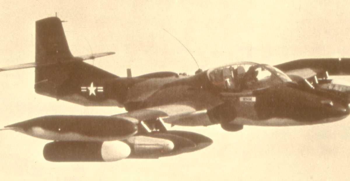 Amerikansk fly av typen A-37 Dragonfly.
