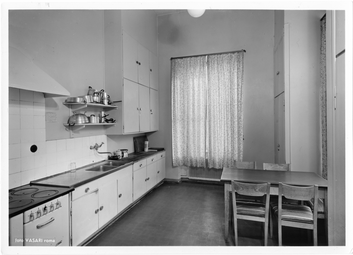 Svenska Institutet i Rom Interiör. Kök. ArkDes / DigitaltMuseum