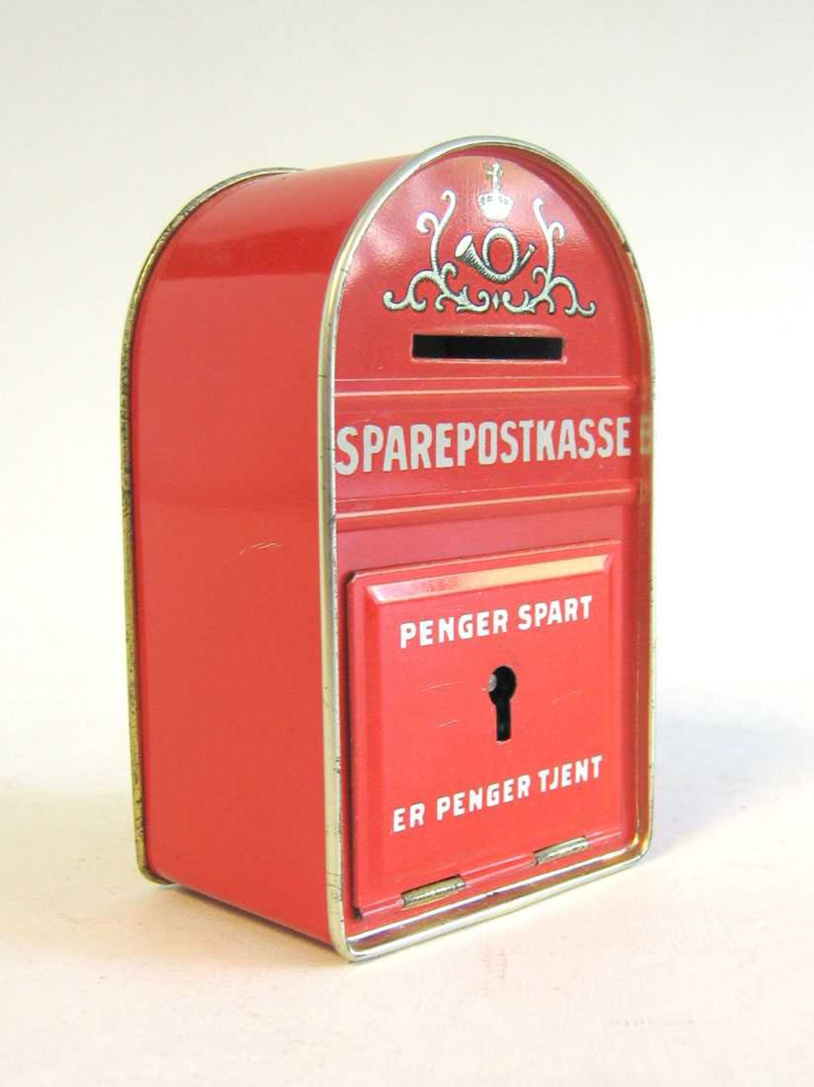 Sparebøsse i form av postkasse