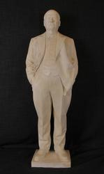 Kommandør Chr. Christensen [Gipsskulptur]