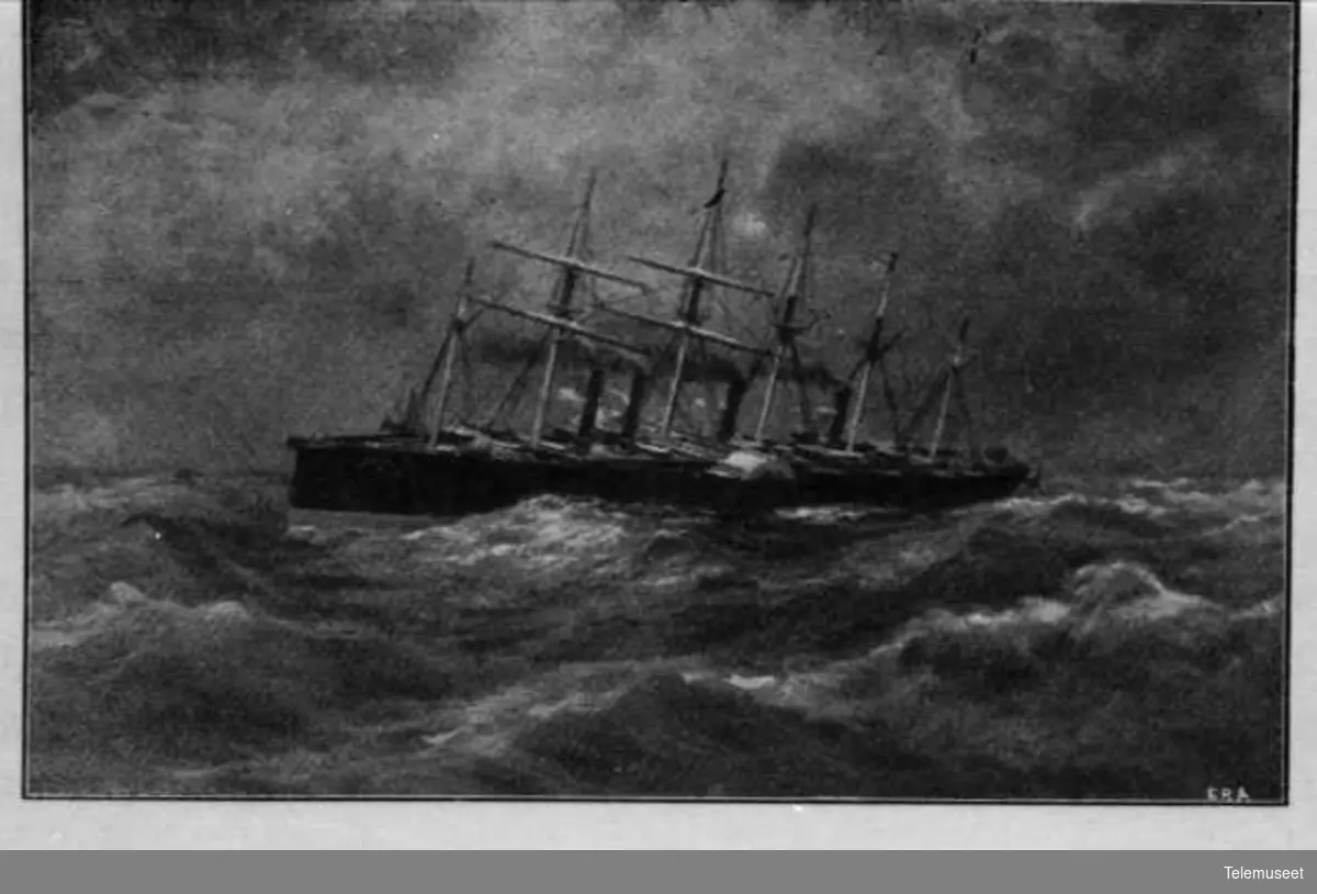 Illustrasjoner til foredrag av Færøvik sjøkabellegging
Atlanterhavskabel 1858
repro