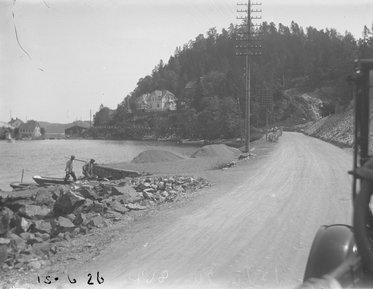 Veien mot Sandåsen 15/6-1926. Kragerø