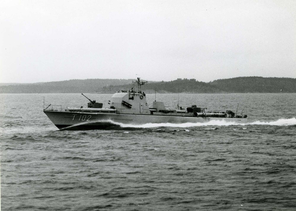 Motortorpedbåten Plejad (T 102) år 1957.