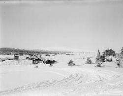 Nilsens Hotell mot Neverfjell, Nordseter vinter.