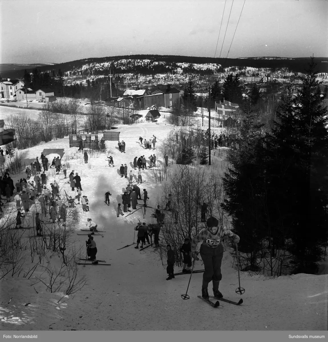 Skidungdomens vinterspel på skidor, vid Vidarbackarna, LV5.