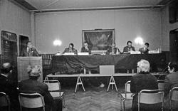 EF-Valget 24/25-9-1972. Taler, møtelokaler/publikum og disku