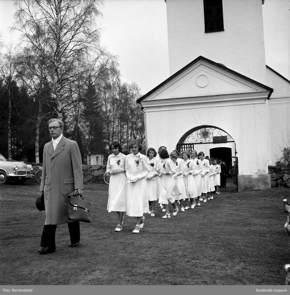 Konfirmation i Selångers kyrka.