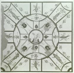 Dias: Rom: Loftsmaleri i Krypten med fiskens billede. Kallix