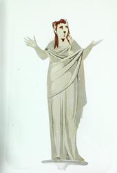 Dias: Rom: Detalj af loftsmaleri, Jomfru Maria. Kallixtuskat