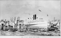 Amerika. New York. Dampskibene starter