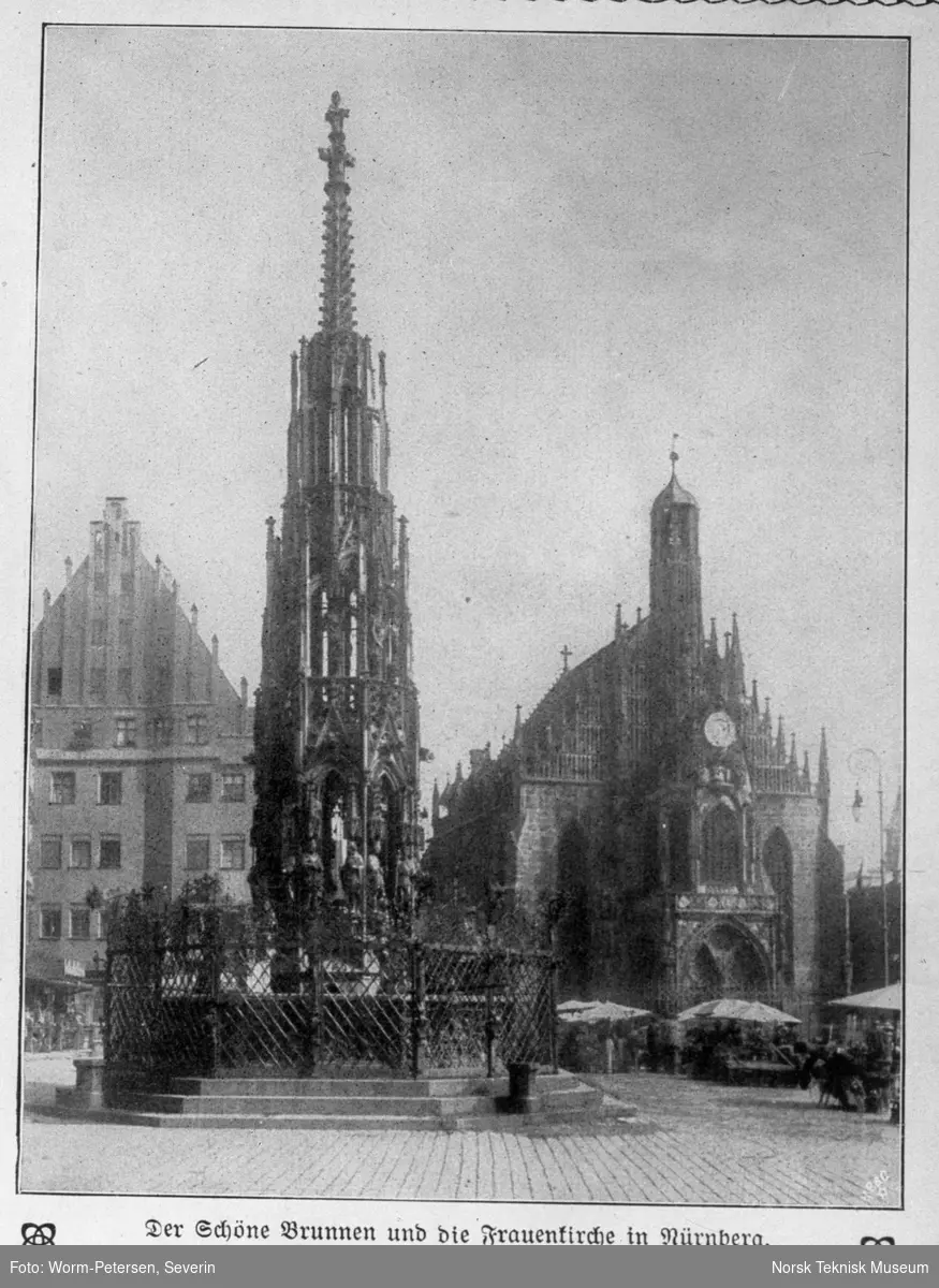 Nürnberg, Schöne Brunnen og Frauenkirche