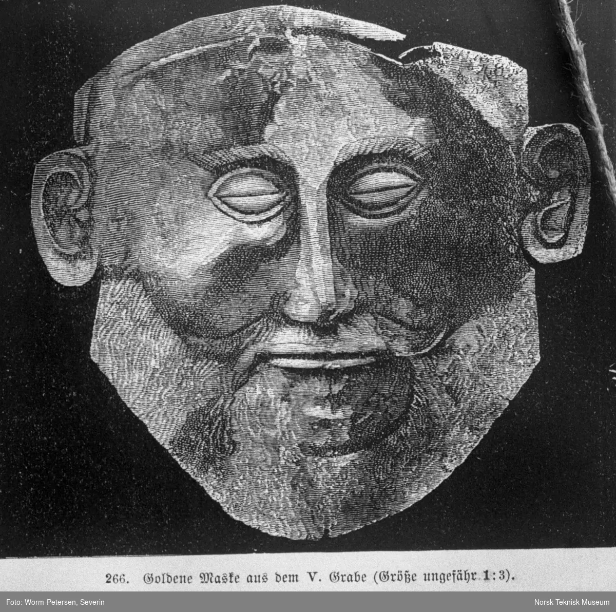 Troja; gullmaske fra grav