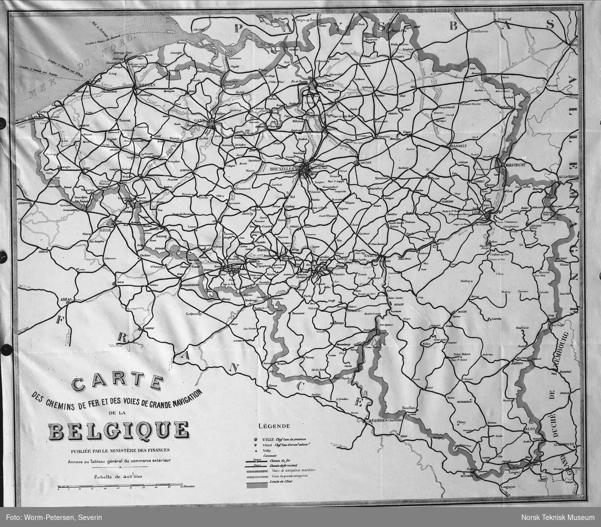 Kart over Belgia