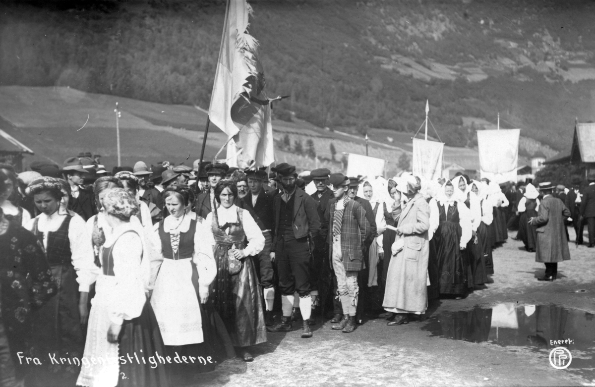 Fra Kringenfestlighederne ,300-års markering 1912.Postkort