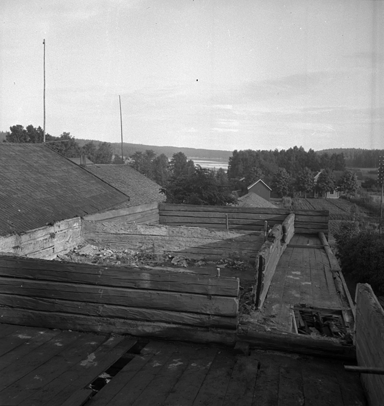 Grythyttan, byggnader.
8 juli 1943.
