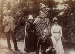 Gruppebilde fra Gausdal Sanatorium: øverst til venstre: Hans