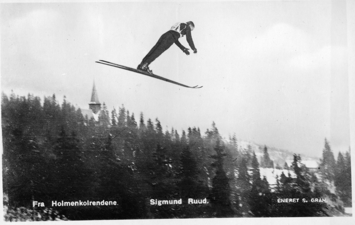 Kongsberg skier Sigmund Ruud at Holmenkollen in 1926