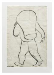 Mann som bærer [Tusjtegning]