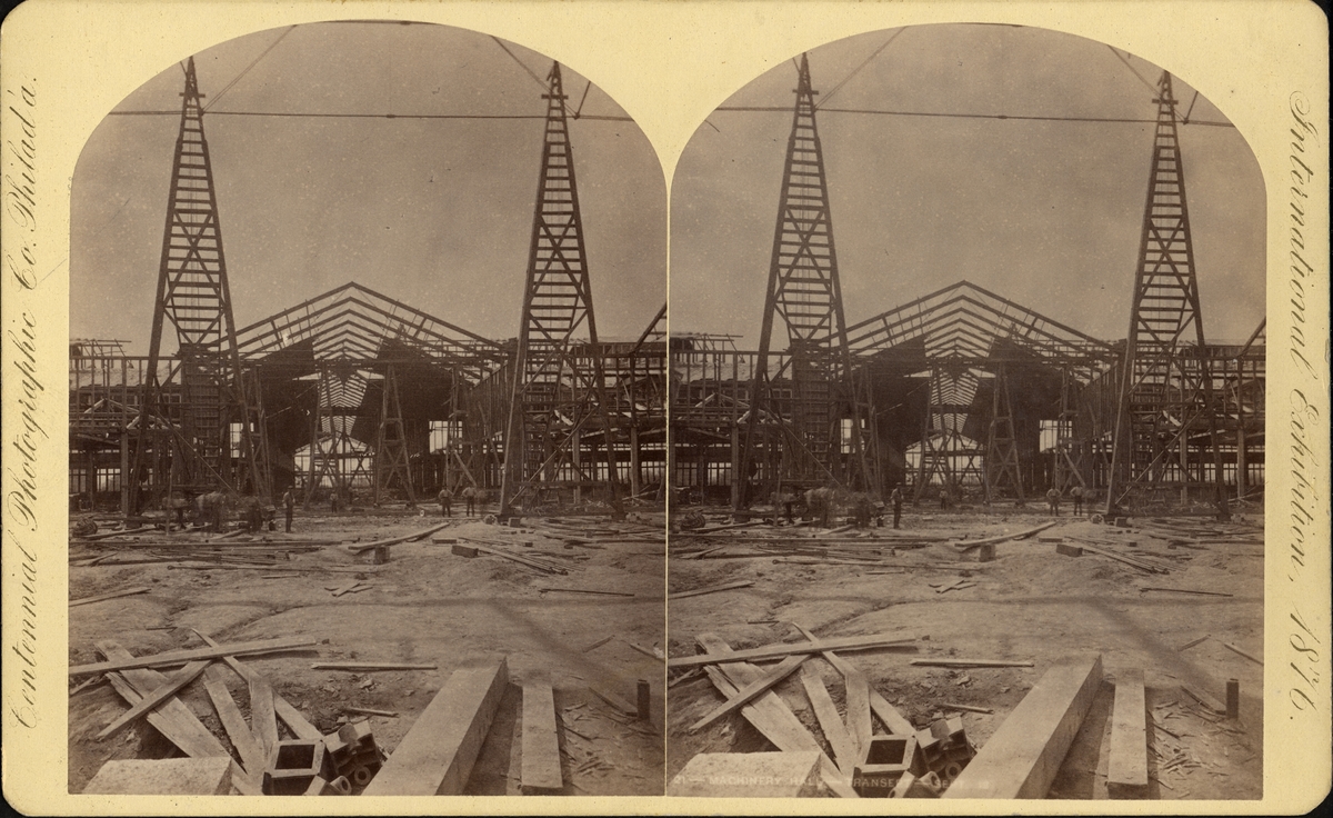 Stereobild från Centennial International Exhibition 1876.