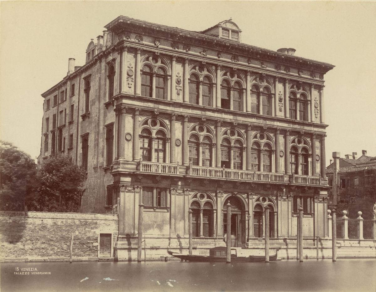 Palatset Ca' Vendramin Calergi, Venedig, 1886.
