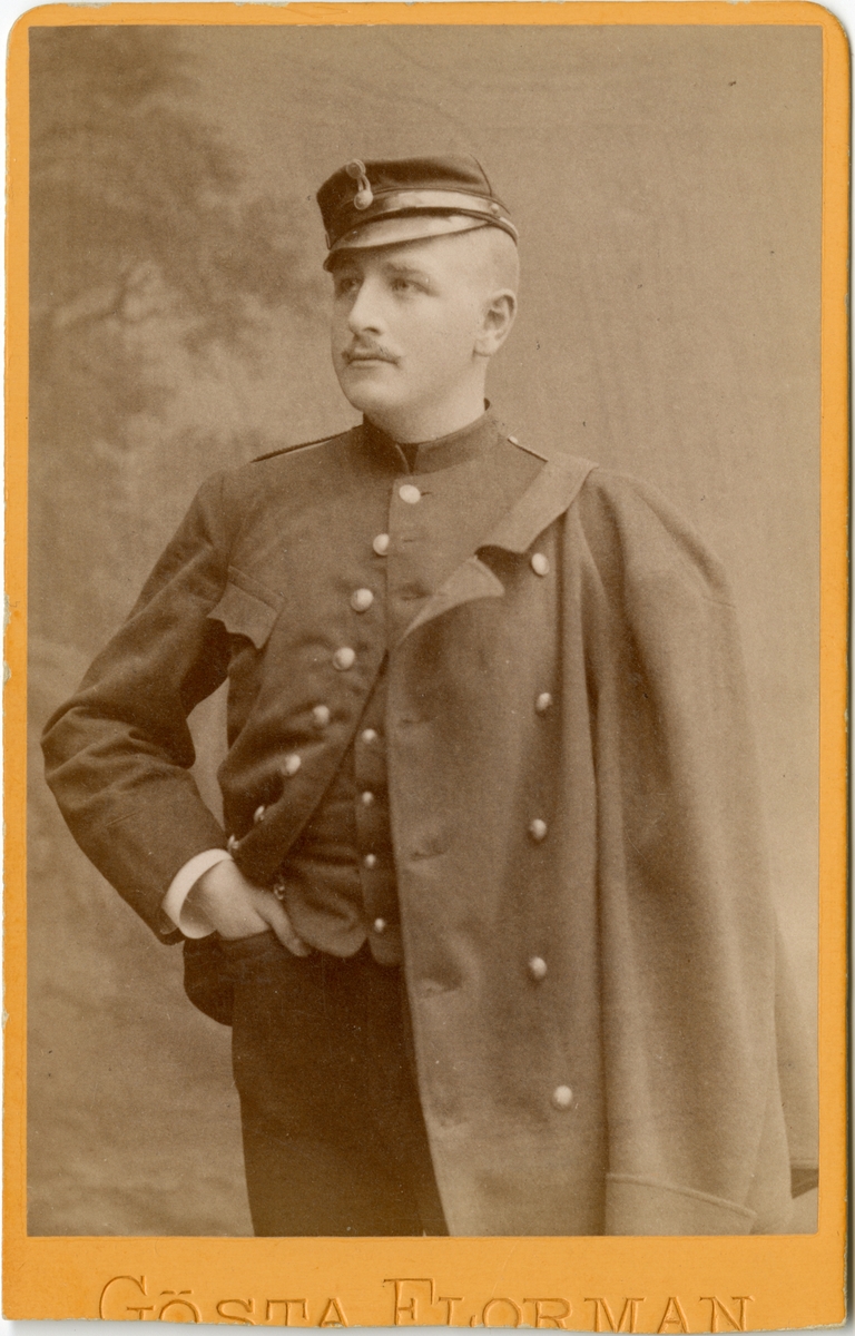Porträtt av Fredrik Gerhard Gustaf Bergenstråhle, löjtnant vid Skånska dragonregementet.