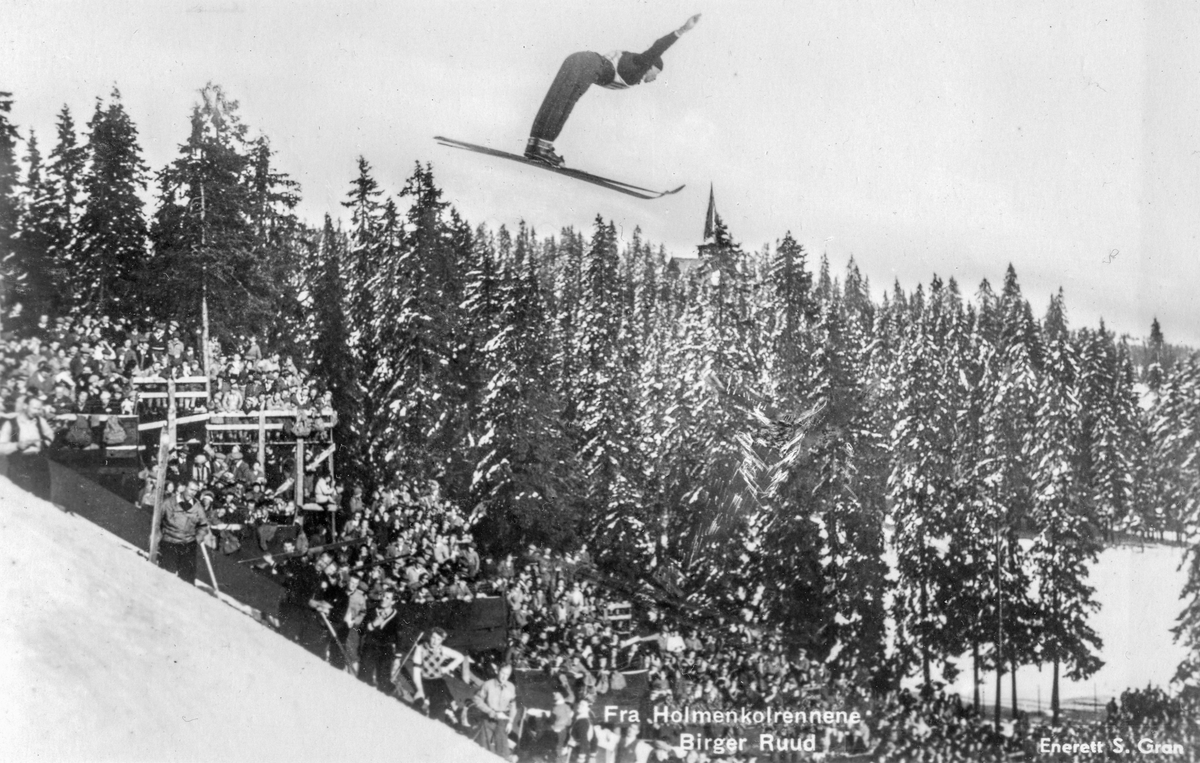Kongsberg skier Birger Ruud at Holmenkollen in 1934