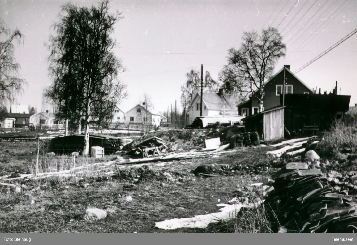 Linjekurs i villabebyggelse på Ottestad ca 1960