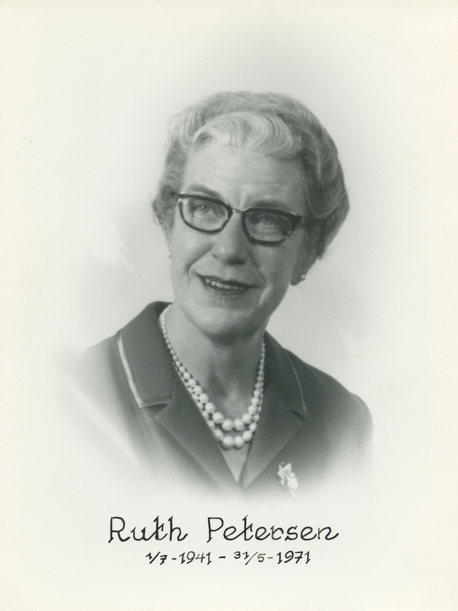 Ruth Petersen 01.07.1941-31.05.1971