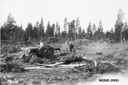 Stubbriving med grabb