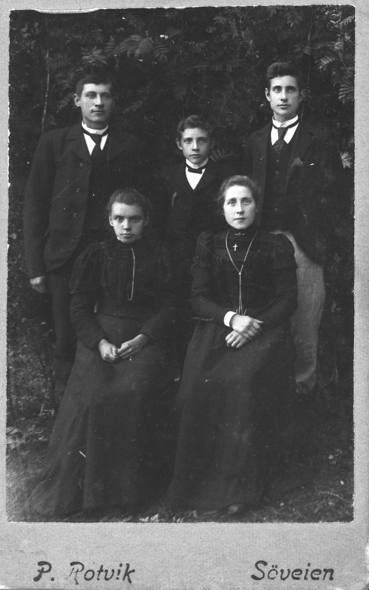 Familie på Tønseth, Bardu ca 1900