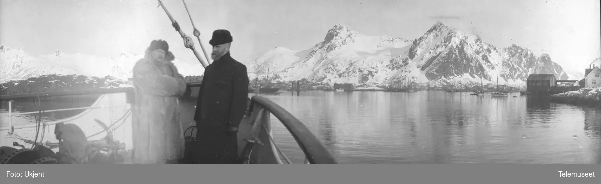 Telegrafdirektør Heftyes reise i Nord- Norge 1911. Ombord i D/S Salten, Svolvær 16.mars. 