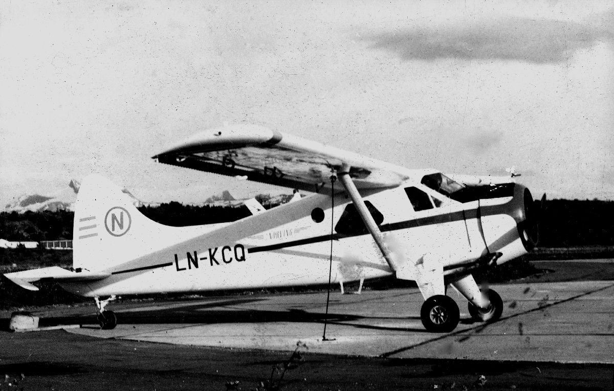 Et De Havilland Canada DHC-2 Beaver fra Norving parkert.