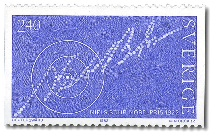 Niels Bohr Nobelpris 1922 i fysik.
