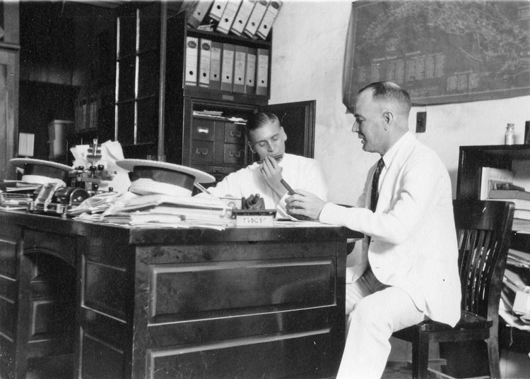 Bergman och jag på SKF kontor. Habana, november 1927
