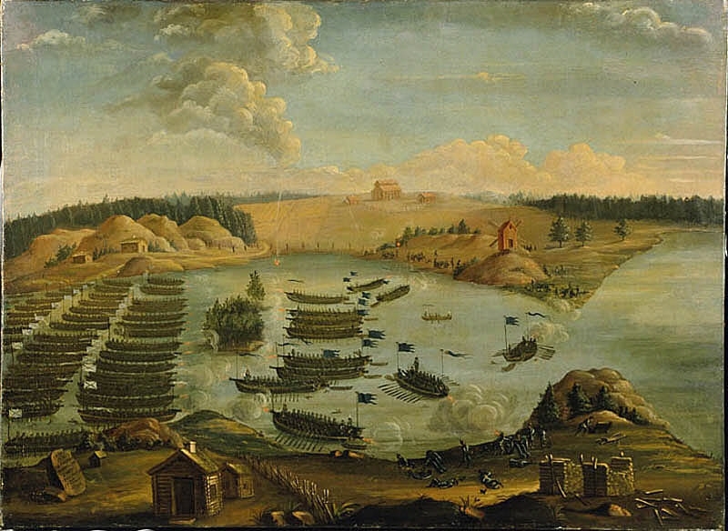 Strid mellan svenska och ryska kanonslupar den 21 juli 1808