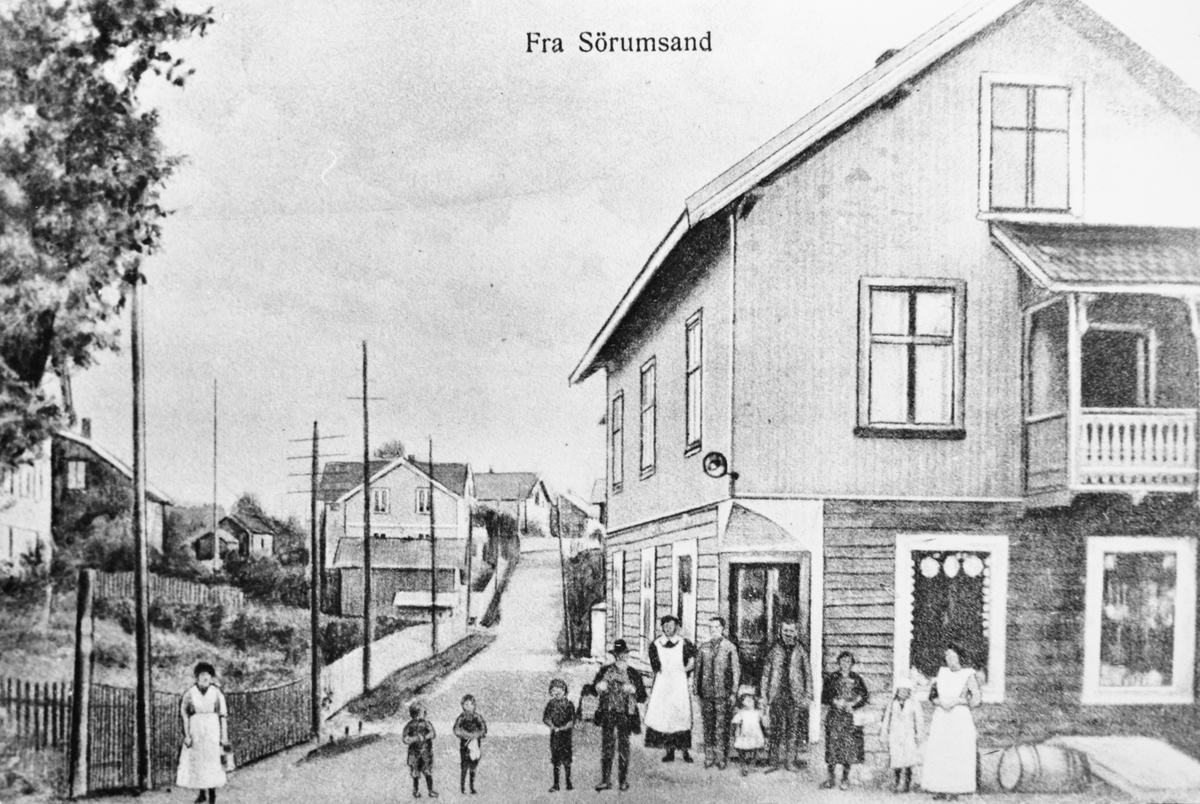 Postkortfoto ”Fra Sørumsand”.