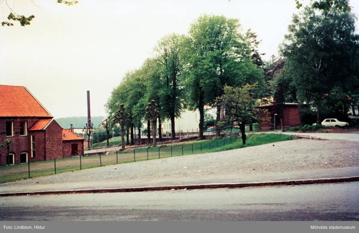 Trädgårdsgatan, nuvarande Störtfjällsgatan, sedd från Alléen. Mölndal, 1970-tal. Till vänster ses del av Kvarnbyskolan.

För mer information om bilden se under tilläggsinformation.