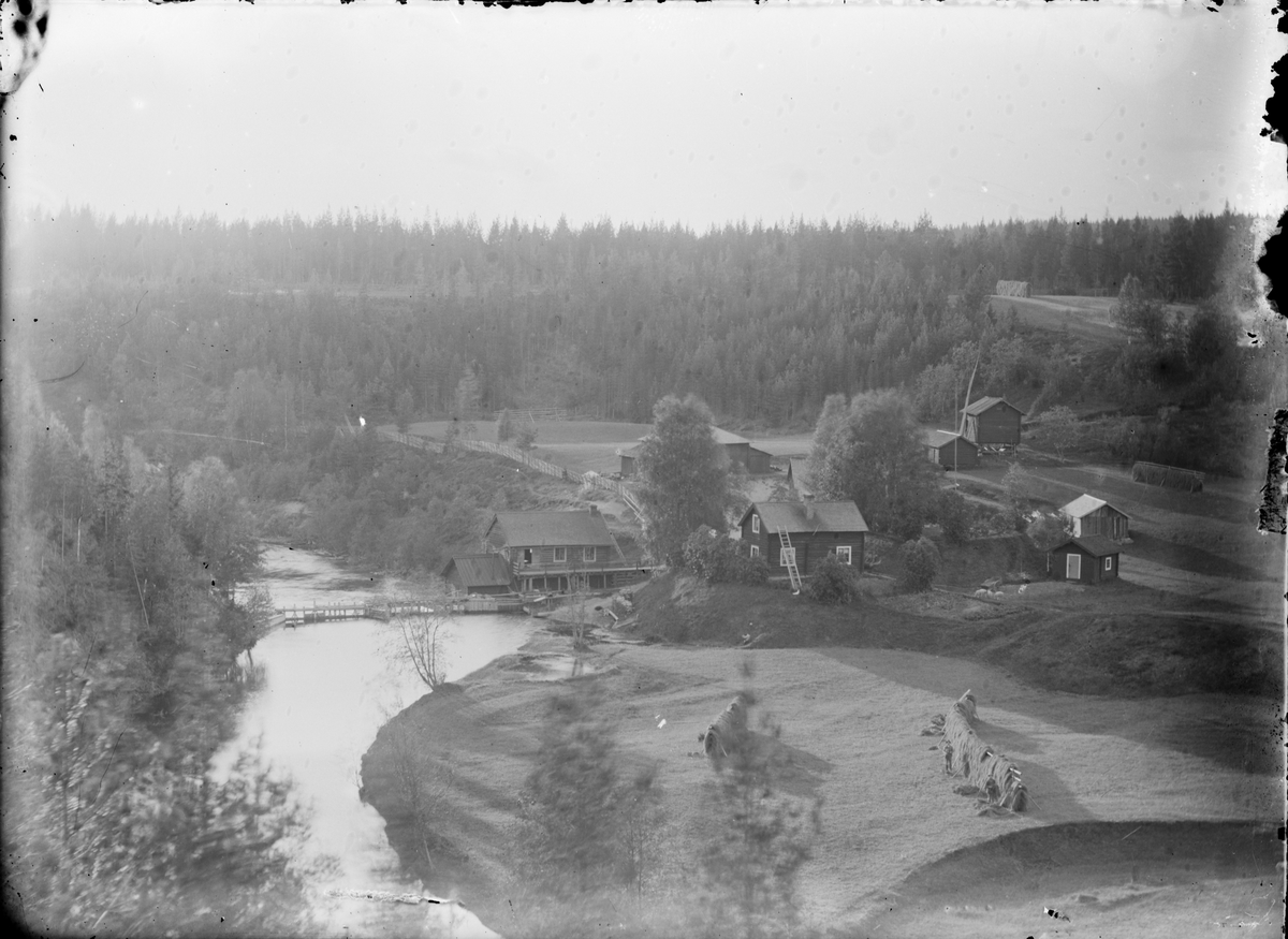 Utsikt över Kungshols kvarn, Rättvik, Dalarna