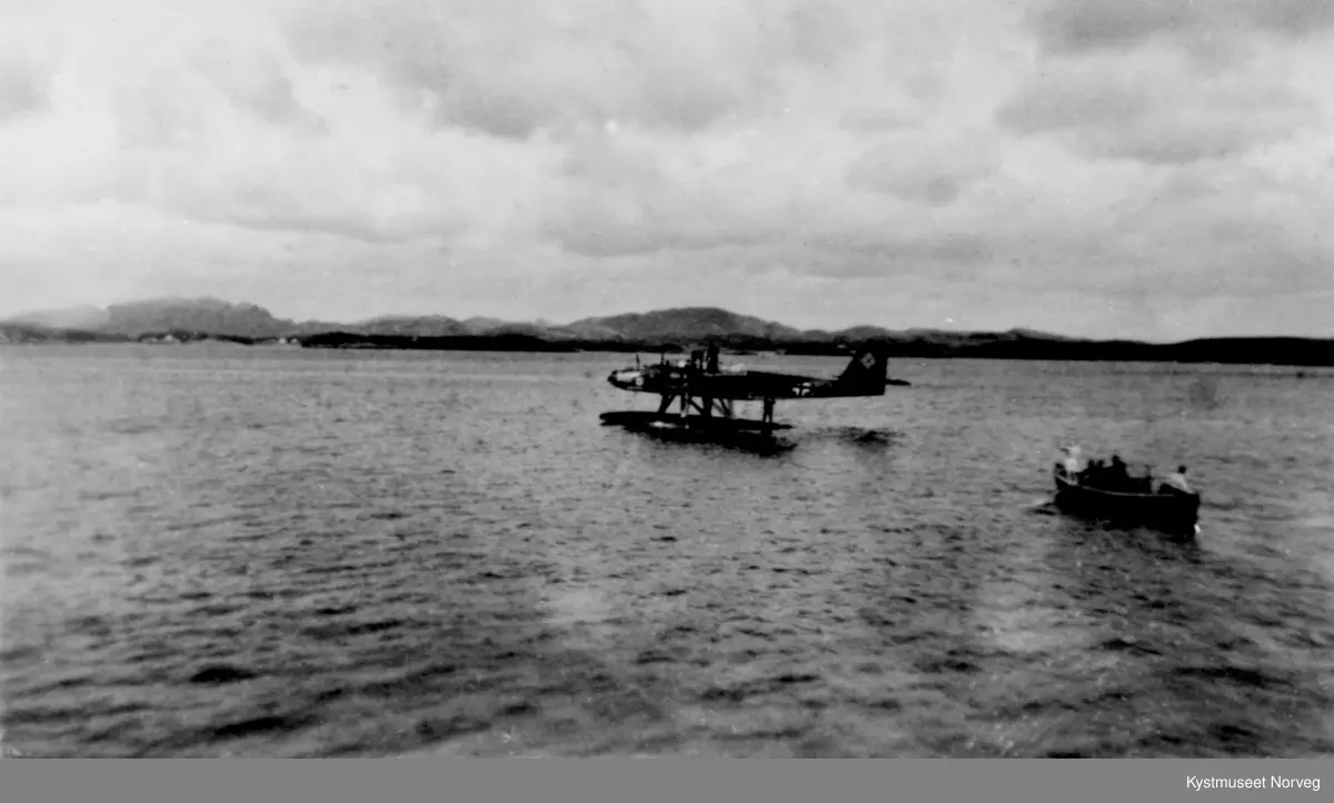 Tysk sjøfly i Nærøysundet i Vikna kommune