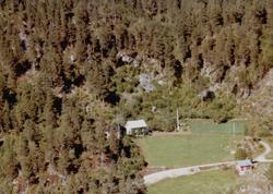 Flyfoto trolig fra boligen til Einar Balstad, Løkken på Meis