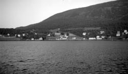 Fra et tettsted nede ved sjøen. Fra Nordmøre museums fotosam