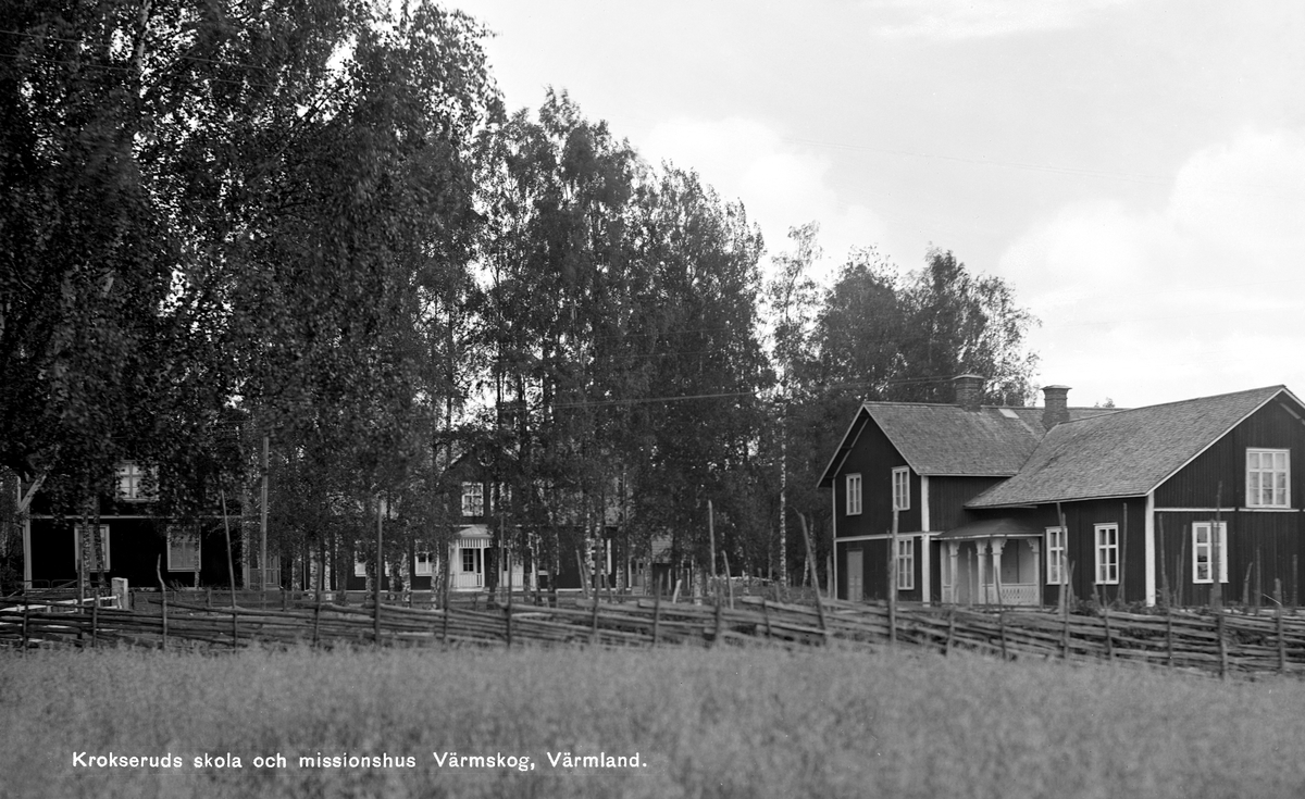 Värmskog, Krokeruds skola och missionshus.