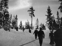 Fra Frognerseterbakken, julen 1907.