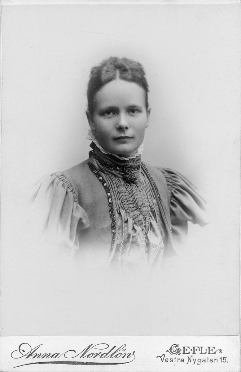 Elisabeth Loodin. Foto år 1896.