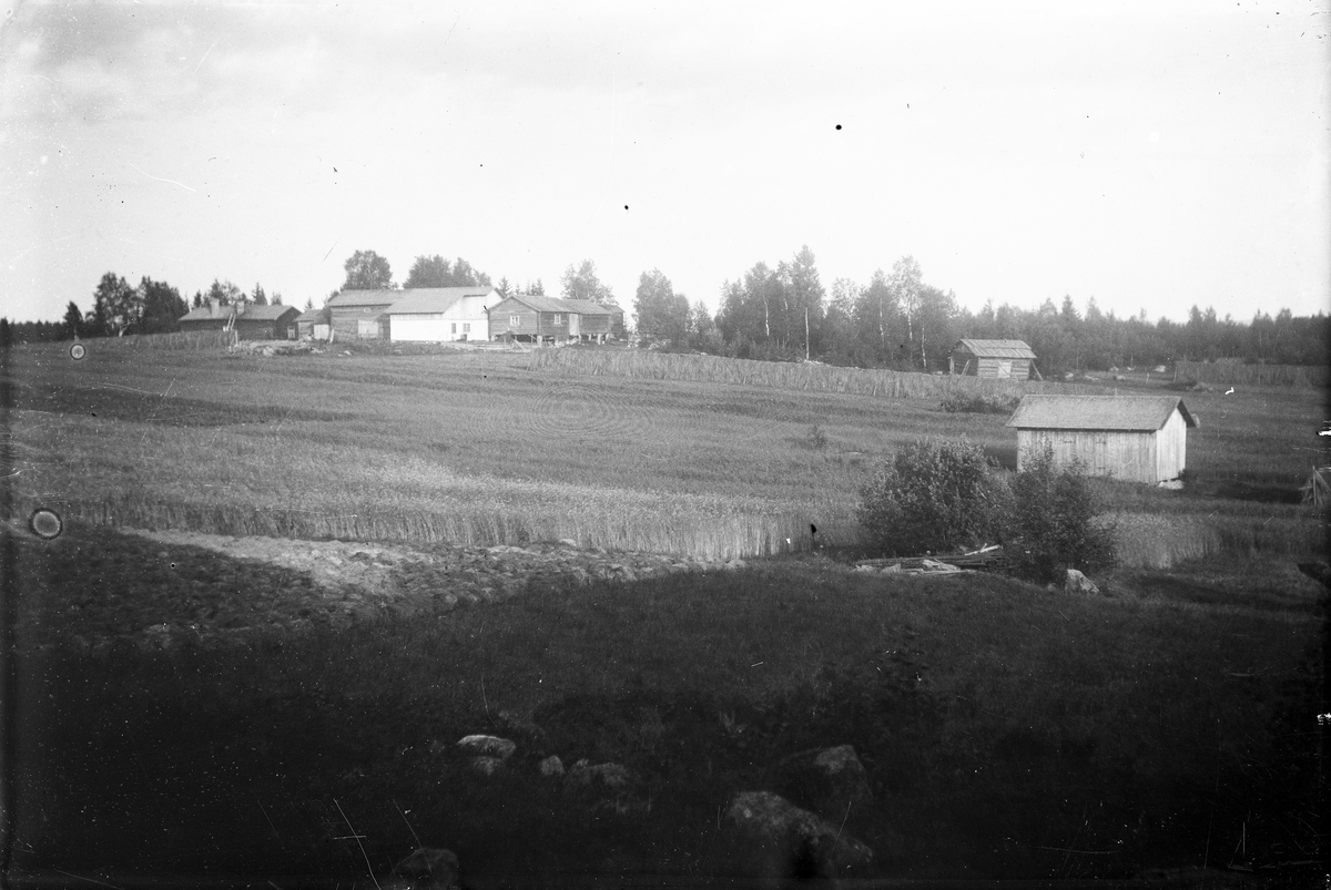 Jordbruksvy över gården Järns i Långhed.