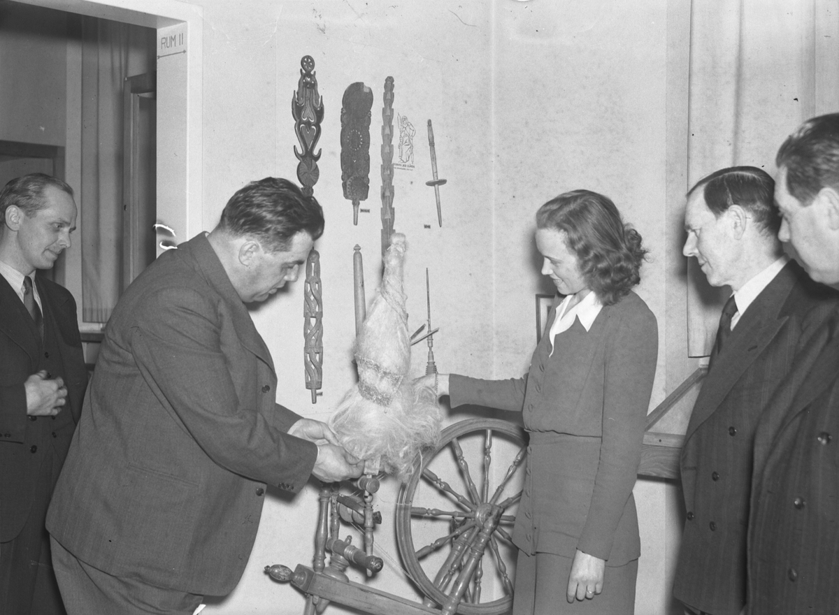 Textilarbetarförbundskongress på museét. April 1944






